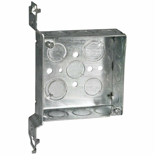Southwire Electrical Box, 21 cu in, Junction Box, Steel, Square 52151-FS-UPC